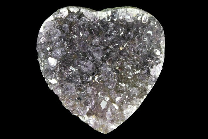 Amethyst Crystal Cluster Heart - Uruguay #128701